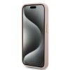 Karl Lagerfeld KLHMP15LPKHPORPP iPhone 15 Pro 6.1 hardcase różowy/pink Leather Monogram Metal Logo MagSafe